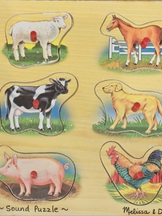 Melissa & Doug Other - - Melissa & Doug Farm Animal Sound Puzzle — Multicolor Wooden Kids Toy